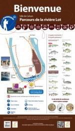 Parcours pêche rivière Lot