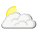 Partly cloudy