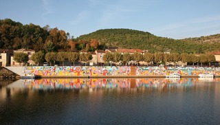 Mur 2 Douelle - peinture murale de Chamizo - Douelle